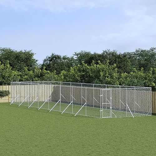 ShGaxin Hundehütte für den Außenbereich, Silber, 4 x 16 x 2 m, aus verzinktem Stahl, Artikel für Hunde, Zwinger und Gehege für Hunde, 3190458 ShGaxin Hundehütte für den Außenbereich, Silber, 4 x 16 x 2 m, aus verzinktem Stahl, Artikel für Hunde, Zwinger und Gehege für Hunde, 3190458 von ShGaxin
