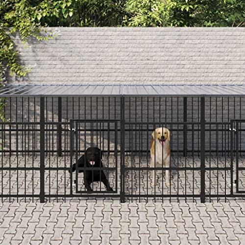 ShGaxin Hundehütte für den Außenbereich, mit Dach, Stahl, 11,26 m, Laufstall, Laufstall für Hunde, Welpen, Laufstall, Hundegehege – 3124669 ShGaxin Hundehütte für den Außenbereich, mit Dach, Stahl, 11,26 m, Laufstall, Laufstall für Hunde, Welpen, Laufstall, Hundegehege – 3124669 von ShGaxin