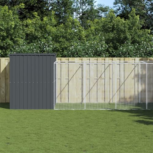 ShGaxin Hundehütte mit Hof, Anthrazit, 214 x 661 x 181 cm, Käfig für Hunde, Katzenkäfig, Hundehütte ShGaxin Hundehütte mit Hof, Anthrazit, 214 x 661 x 181 cm, Käfig für Hunde, Katzenkäfig, Hundehütte von ShGaxin