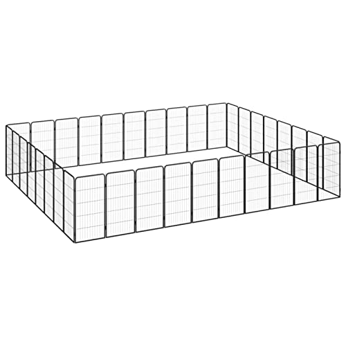 ShGaxin Hundekäfig, 36 Paneele, pulverbeschichteter Stahl, Laufgitter für Hunde, Laufstall, Laufstall für Hunde, Kaninchengehege, Schwarz, 50 x 100 cm ShGaxin Hundekäfig, 36 Paneele, pulverbeschichteter Stahl, Laufgitter für Hunde, Laufstall, Laufstall für Hunde, Kaninchengehege, Schwarz, 50 x 100 cm von ShGaxin