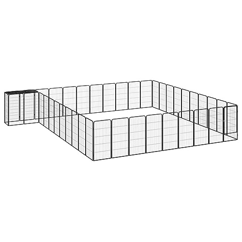 ShGaxin Hundekäfig, 42 Paneele, pulverbeschichteter Stahl, Laufstall für Hunde, Laufstall, Laufstall für Hunde, Kaninchengehege, Schwarz, 50 x 100 cm ShGaxin Hundekäfig, 42 Paneele, pulverbeschichteter Stahl, Laufstall für Hunde, Laufstall, Laufstall für Hunde, Kaninchengehege, Schwarz, 50 x 100 cm von ShGaxin