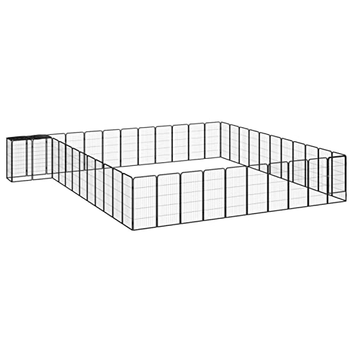 ShGaxin Hundekäfig, 46 Paneele, pulverbeschichteter Stahl, Laufstall für Hunde, Laufstall, Laufstall für Hunde, Kaninchengehege, Schwarz, 50 x 100 cm ShGaxin Hundekäfig, 46 Paneele, pulverbeschichteter Stahl, Laufstall für Hunde, Laufstall, Laufstall für Hunde, Kaninchengehege, Schwarz, 50 x 100 cm von ShGaxin
