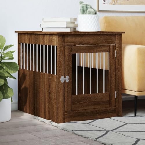 ShGaxin Käfig für Hunde, Möbel, Eichenholz, braun, 64,5 x 80 x 71 cm, mehrschichtig, Einrichtungskäfige, Hundekäfig, Einrichtungsgegenstände, 838336 von ShGaxin