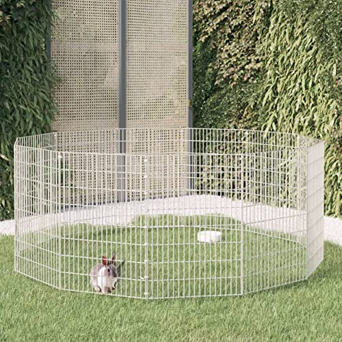 ShGaxin Kaninchenkäfig 12 Paneele 54x80 cm Verzinktes Eisen, Hamsterkäfig, Hasenkäfig, Kaninchenstall, Meerschweinchen Gehege, Meerschweinchen Käfig, Laufstall - 171580 ShGaxin Kaninchenkäfig 12 Paneele 54x80 cm Verzinktes Eisen, Hamsterkäfig, Hasenkäfig, Kaninchenstall, Meerschweinchen Gehege, Meerschweinchen Käfig, Laufstall - 171580 von ShGaxin