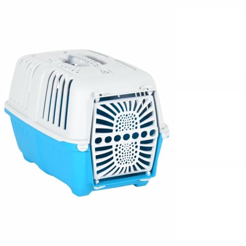 ShGaxin Transportbox für Haustiere, Weiß, Blau, Polypropylen, 48 x 31,5 x 33 cm, Transportbox für Katzen, kleine Hunde, Kaninchen, Käfig für Hunde ShGaxin Transportbox für Haustiere, Weiß, Blau, Polypropylen, 48 x 31,5 x 33 cm, Transportbox für Katzen, kleine Hunde, Kaninchen, Käfig für Hunde von ShGaxin