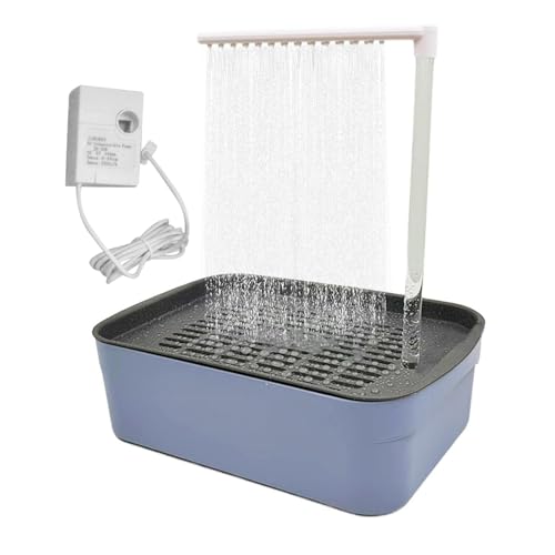 Automatische Vogelbadewanne, Wasserzyklus, zirkulierende Dusche, Vogellaufwasser, automatische Duschwanne, für Sittiche, Vogel, Haustier-Vogelreinigungszubehör von Shaersu