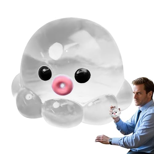 Octopus Squeeze Toy, Clear Crystal Octopus Hand Entspannungsspielzeug, unterhaltsames sensorisches Stress Relief Spielzeug, für Kinder Erwachsene Octopus Squeeze Toy, Clear Crystal Octopus Hand Entspannungsspielzeug, unterhaltsames sensorisches Stress Relief Spielzeug, für Kinder Erwachsene von Shaersu