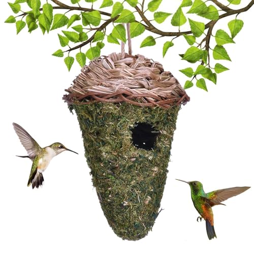 Shaersu Grass Bird House, gewebtes Kolibri House, Natürliche Outdoor -Tit -Höhle, Wear-Resistant Tit Nest, tränenfassende Schutz für Baum, Garten, Innenhof Shaersu Grass Bird House, gewebtes Kolibri House, Natürliche Outdoor -Tit -Höhle, Wear-Resistant Tit Nest, tränenfassende Schutz für Baum, Garten, Innenhof von Shaersu
