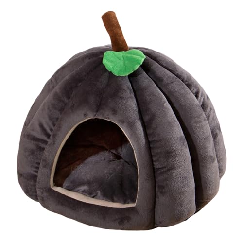 Shaersu Halloween Katzenbett, Haustierhöhlenbett | Kürbisförmige Höhlenbetten für kleine Hunde - Geschlossenes thermisches Haustierhaus, Haustierschlafbett für Hauskatzen und kleine Hunde Shaersu Halloween Katzenbett, Haustierhöhlenbett | Kürbisförmige Höhlenbetten für kleine Hunde - Geschlossenes thermisches Haustierhaus, Haustierschlafbett für Hauskatzen und kleine Hunde von Shaersu
