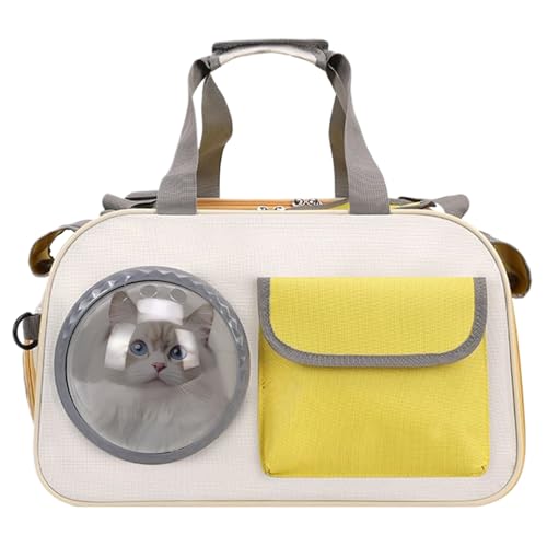 Shaersu Katzentransportbox | Schaumstoff Kätzchen Tasche,Atmungsaktive Schultertragetasche Für Flugzeug Outdoor Camping Motorrad Reisen Auto von Shaersu