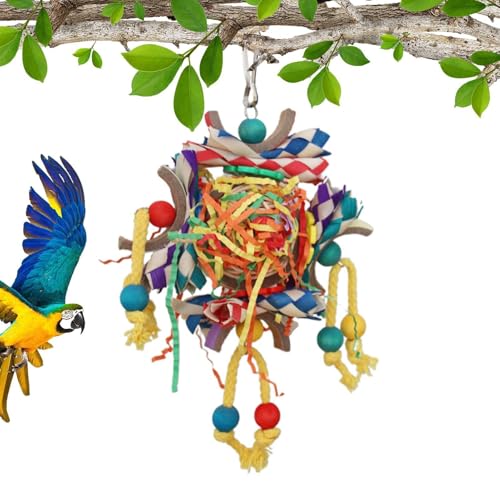 Shaersu Papageienpapier Kauspielzeug, Vogelpapier Shredding Toys,Vogelkugelspielzeug - Metallhaken -Design -Futterpapier für Vögel Afrikanische Grau, darunter Shaersu Papageienpapier Kauspielzeug, Vogelpapier Shredding Toys,Vogelkugelspielzeug - Metallhaken -Design -Futterpapier für Vögel Afrikanische Grau, darunter von Shaersu
