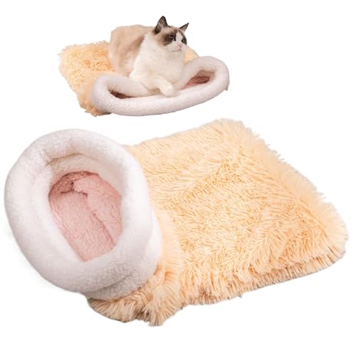 Shaersu Schlafsack Für Stubentiger | Gemütliche Katzenhöhle Versteck | Warme Kuschelzone Für Kätzchen In Wohnung Wohnheim Sofa Auto Schlafzimmer von Shaersu