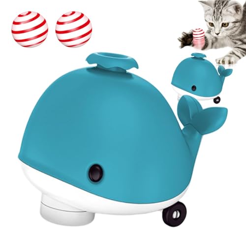 Shaersu Schwimmender Walball, Cartoon-Wal-Levitationsball-Spielzeug, flexible und Musikfunktion, Kühlventilator, Haustierbedarf, Balancing-Blasspiele für Katzen, Kätzchen Shaersu Schwimmender Walball, Cartoon-Wal-Levitationsball-Spielzeug, flexible und Musikfunktion, Kühlventilator, Haustierbedarf, Balancing-Blasspiele für Katzen, Kätzchen von Shaersu