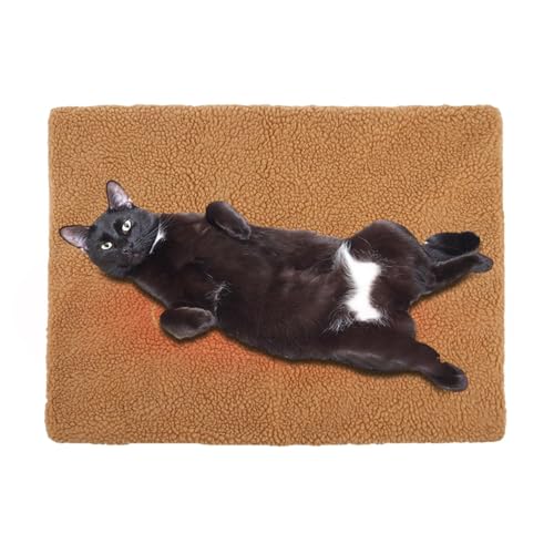 Shaersu Warmes Hundebett für den Winter, selbstheizende Haustierdecke, Hundebett, multifunktional, weich, verschleißfest, Katzenmatte mit Reißverschluss für Zuhause, Käfig, , Winter Shaersu Warmes Hundebett für den Winter, selbstheizende Haustierdecke, Hundebett, multifunktional, weich, verschleißfest, Katzenmatte mit Reißverschluss für Zuhause, Käfig, , Winter von Shaersu