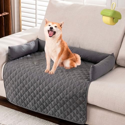 Pelzbarn Kühlendes Sofabett Hundebett Cooling Bed, Pelsbarn HeatRelief Cooling Dog Bed, Schenke Deinem Hund Kühlende Unterstützung Und Komfort (Dunkelgrau, 90cm*135cm) von Shafaja