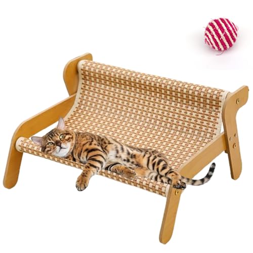 The Claw Lounge, 2-in-1 Cat Scratch Pad and Lounger, Cat Sisal Lounge Chairs, Pet Beds for Indoor Cats, Wear-Resistant Scratching Pad Chair, Claw Trimming and Comfort Rocking Cats Scratcher (B) von Shafaja