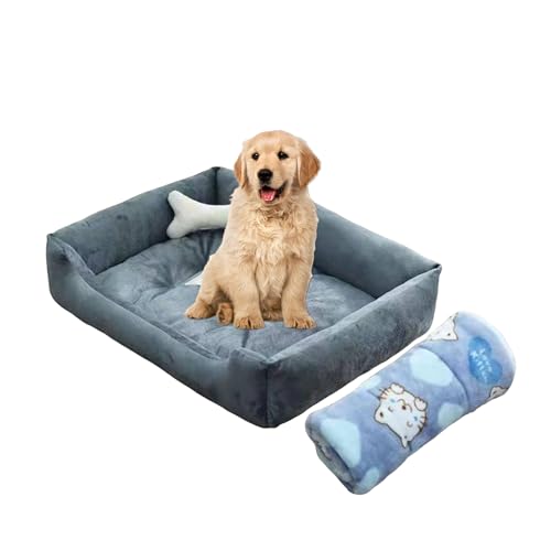 Shakub Hundebett Mittelgroße mit Kissen und Decken,Hunde Hundekorb Waschbar,Hundesofa Wasserdicht rutschfest mit Hohem Rand,Kuscheliges Hundekissen PlüSch HundeköRbchen für Hunde und Katzen,80x60cm Shakub Hundebett Mittelgroße mit Kissen und Decken,Hunde Hundekorb Waschbar,Hundesofa Wasserdicht rutschfest mit Hohem Rand,Kuscheliges Hundekissen PlüSch HundeköRbchen für Hunde und Katzen,80x60cm von Shakub