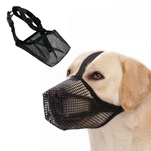 Maulkorb für Hunde,Verstellbarer Welpenmaulkörbe Atmungsaktive Haustier Maske Hundetraining Mit Verstellbarem Schultergurt und Schnalle Maulkorb für Kleine Mittlere Große Hunde Dog (L) Maulkorb für Hunde,Verstellbarer Welpenmaulkörbe Atmungsaktive Haustier Maske Hundetraining Mit Verstellbarem Schultergurt und Schnalle Maulkorb für Kleine Mittlere Große Hunde Dog (L) von ShanBye