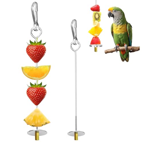 ShanBye Vogel Spieß,2 PCS Papagei Spieß Futterspender Edelstahl Frucht-Gemüse Spießs für Vögel Futtersuch Spielzeug Wellensittich Zubehör Vogelkäfig Spielzeug für Papageien Sittiche Nymphensittiche ShanBye Vogel Spieß,2 PCS Papagei Spieß Futterspender Edelstahl Frucht-Gemüse Spießs für Vögel Futtersuch Spielzeug Wellensittich Zubehör Vogelkäfig Spielzeug für Papageien Sittiche Nymphensittiche von ShanBye