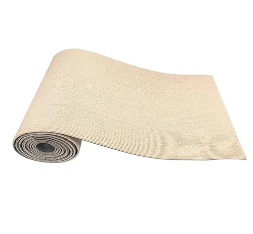 DIY Klettern Katzenkratzer Trimmbar Selbstklebende Teppich Katzenmatte/Rutschfeste Boden Kratzmatte/Klettern Katzenkratzer Sofaschutz (L,Khaki) von ShanGaiLi