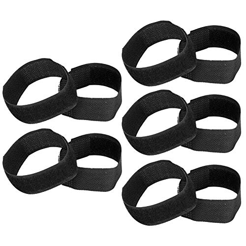 10 STÜCKE Hahnenhalsband, geräuschfreies Nylonhalsband, für Hähne Haustiere(Schwarz, Gewöhnlicher Absatz) von Shanrya