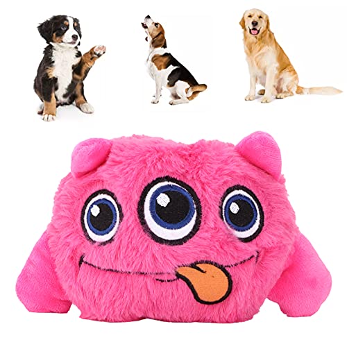 Dog Shake Ball To, lustiges Kicherndes Plüsch-Hundespielzeug, tragbar und leicht, für motorisierte Unterhaltung, interaktives Spielzeug für Haustiere (rotes Haar) von Naroote