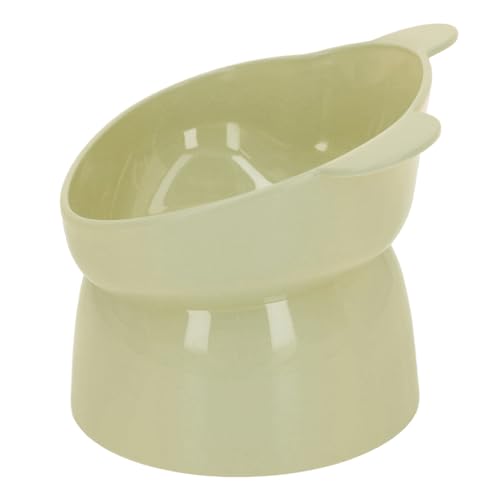 Erhöhter Futternapf für Haustiere, Großes Fassungsvermögen, Auslaufsicher, Wirbelsäulenschutz, Erhöhte Haustiertoilette für Hunde (Green) von Shanrya