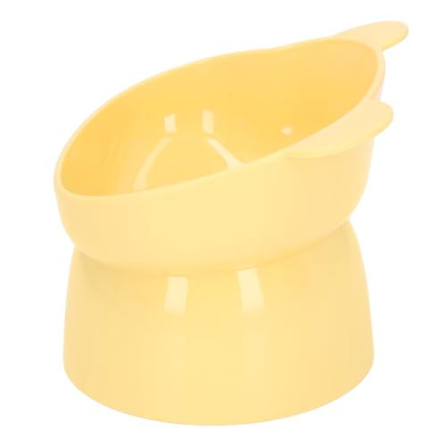 Erhöhter Futternapf für Haustiere, Großes Fassungsvermögen, Auslaufsicher, Wirbelsäulenschutz, Erhöhte Haustiertoilette für Hunde (Yellow) von Shanrya