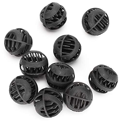 Filterkugel, Filterfischbehälter Filter Biochemical Ball, 30PCS Black Plastic Fischbehälter für Süßwasser von Shanrya