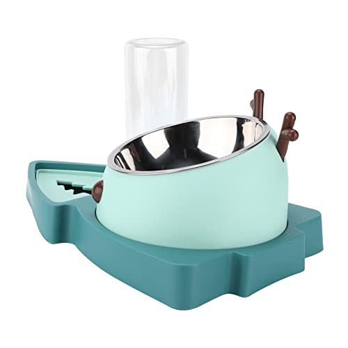Futternäpfe, Futternäpfe für Haustiere Automatischer Wasserspender Kein Verschütten Leicht zu reinigen für kleine mittelgroße Haustiere(Achat grün) von Shanrya