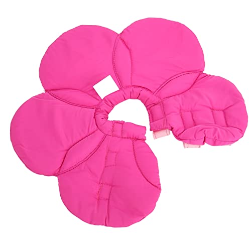 Haustier-Erholungshalsband, Anti-Lick-Klettverschluss, Verstellbar, Niedliches Elizabeth-Hundehalsband Zur Wundheilung (L) von Shanrya