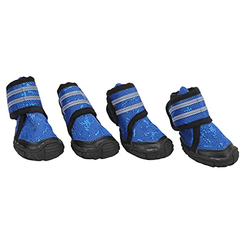 Haustierschuhe, weiche und Bequeme Hundeschuhe Feine Verarbeitung für kleine mittelgroße Hunde(Blau, 70 Meter) von Shanrya