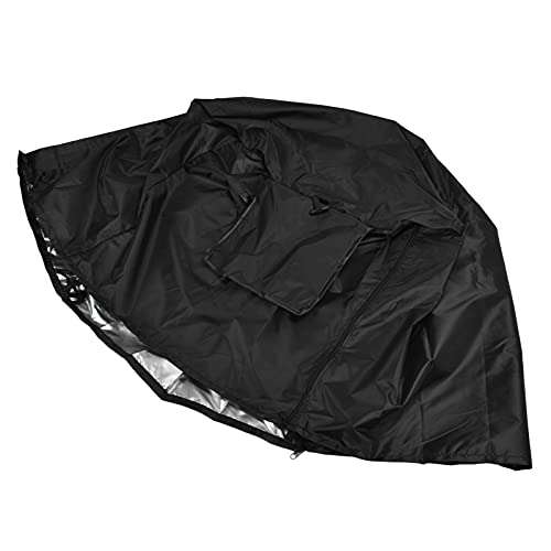 Hundekäfig-Abdeckung, Staubschutz für den Außenbereich, schmutzabweisend, wasserdicht, Hundekäfig-Abdeckung für Garten für Drahtkäfige für Terrasse für Zuhause(Schwarz) von Shanrya