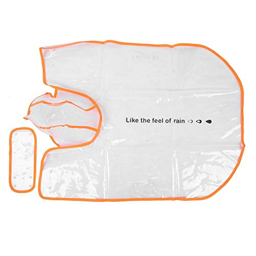 Hunderegenmäntel PU Transparent Orange Edge Pet Wasserdicht Regenfest Mit Kapuze Regenmantel Jacke Kleidung für Katzen(XS) von Shanrya