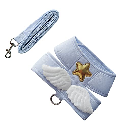 Katzengeschirr-Leine, Modische, Verstellbare, Universelle 4-Jahreszeiten-Komfort-Katzengeschirr-Leine für Haustiere (XXL (4–6 kg)) von Shanrya