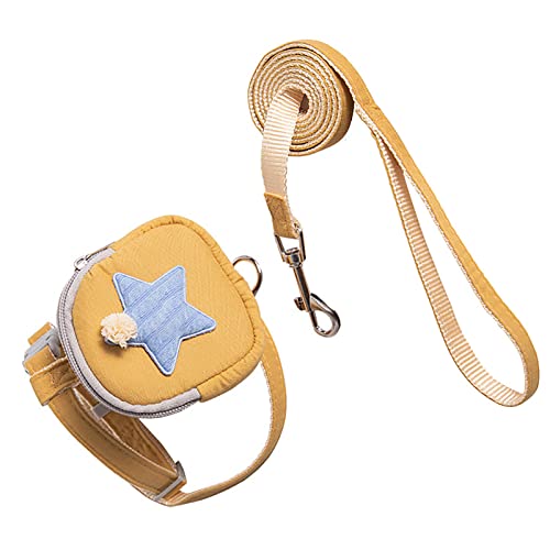 Katzenwesten-Geschirr-Leine, Ausbruchsicheres Haustier-Geschirr-Leine-Set, Verstellbare Riemen Zum Gehen (S (empfohlen innerhalb von 2,5 kg/5,5 lb)) von Shanrya