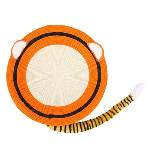 Kratzbett für Katzen, Wiederverwendbares Sisal-Katzennest Im Tiger-Stil Zum Schärfen der Krallen von Shanrya