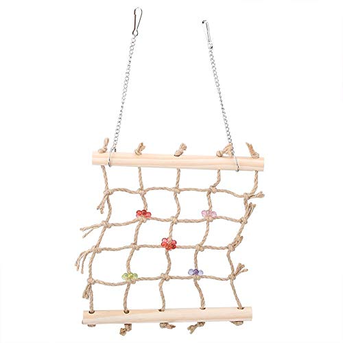 Papageien kauen Spielzeug-buntes Haustier-Vogel-hölzernes hängendes kletterndes Leiter-Schwingennetz Papageien kauen Spielzeug-buntes Haustier-Vogel-hölzernes hängendes kletterndes Leiter-Schwingennetz von Shanrya