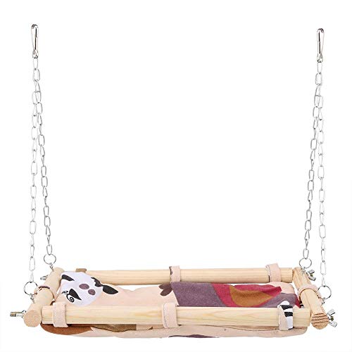 Pet Nests Holz Hängekäfig Hängematte Vogel Spiel Bett Schaukel Spielzeug von Shanrya