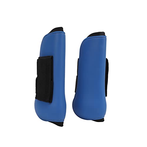 Pferdevorderstiefel, praktischer stoßfester, stoßdämpfender Pferdebeinschutz, flexibel zum Reiten zum Springen zum Training(Blaue Vorderbeine, m) von Shanrya