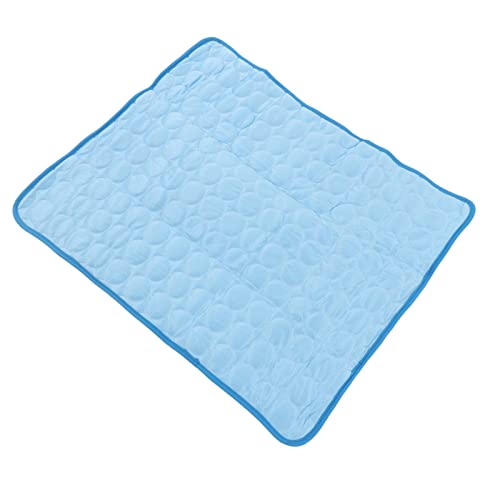 Selbstkühlende Matte für Haustiere, Hautfreundliche, Wiederverwendbare, Atmungsaktive, Weiche Kühlmatte für Hunde für den Einsatz auf Reisen (Blue) von Shanrya