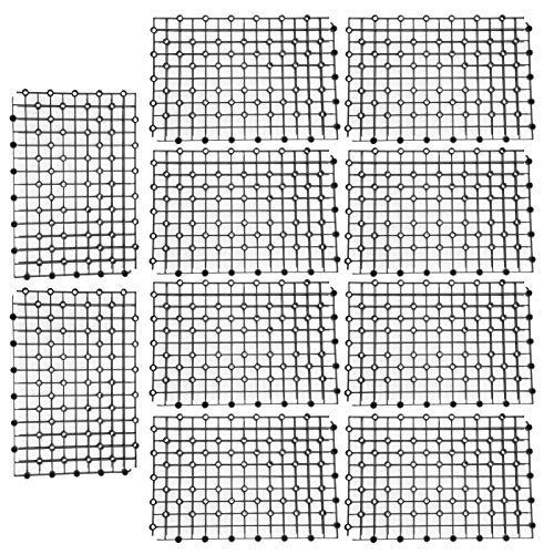 Shanrya 10 Stück Aquariumfiltergitter, Aquariumfilter, Plattensieb für Aquariumfilter Black von Shanrya
