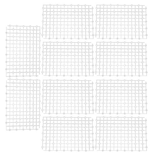 Shanrya 10 Stück Aquariumfiltergitter, Aquariumfilter, Plattensieb für Aquariumfilter White von Shanrya