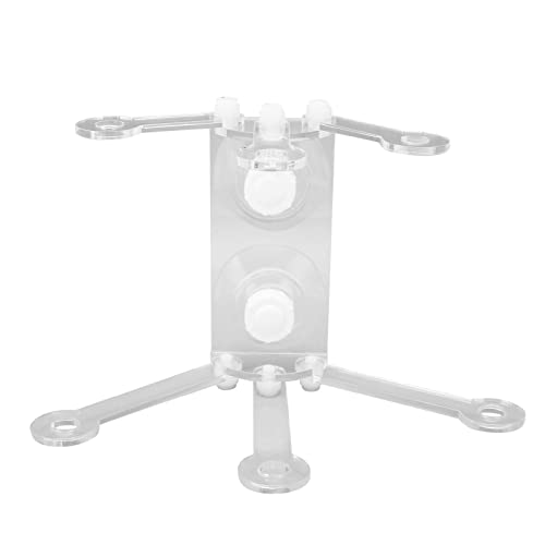 Shanrya Aquarium-Korallenfragmenthalter, 6 Krallen, Doppellagiger Acryl-Aquarium-Korallenhalter, Helix-Form für Aquarium von Shanrya