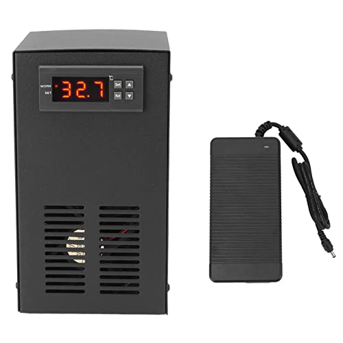 Shanrya Aquarium-Wasserkühler, 120-W-Wasserkühler, Praktisches Kühlsystem, Umweltfreundliche Echtzeitüberwachung für Aquarien (EU-Stecker 100-240 V) von Shanrya