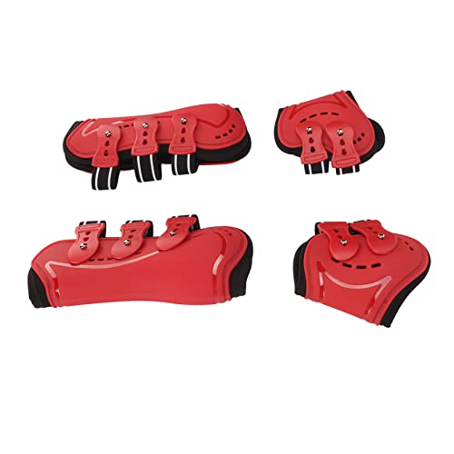 Shanrya Beinschützer für Pferde, Doppelte Elastische Riemen, Perfekte Passform, Atmungsaktiv, Bequem, Offen, Vorne, Vorne, Hinten, Beinschützer für Pferdeausrüstung. (M 1,5L) von Shanrya