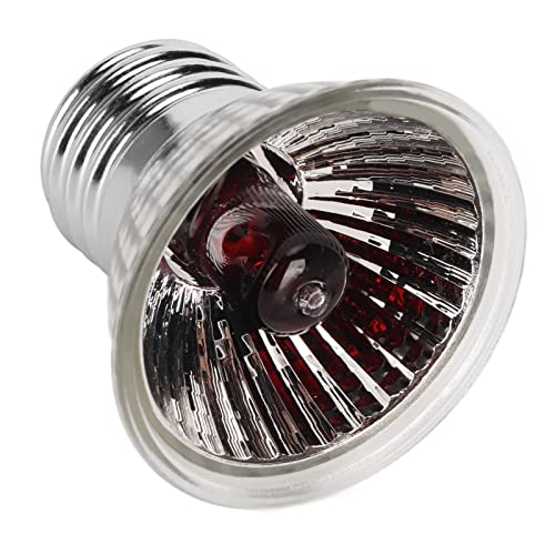 Shanrya Ersatzlampe für Reptilien-Wärmelampe, 3.0 Infrarot-Dauerlichtabgabe, 25 W, Energiesparende Solar-Wärmelampe, Schlangenlampe für Frosch (220V) von Shanrya