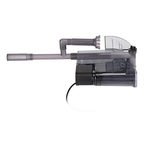 Shanrya Externer Hängender Aquariumfilter, Wasserfall-Design, Einstellbarer Wasserdurchfluss, Ölentfernung, Leiser Aquariumfilter mit Oberflächenskimmer für Aquarien (EU-Stecker 220 V) von Shanrya
