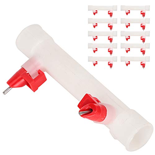 Shanrya Geflügel-Nippel-Trinkbrunnen, Geflügel-Doppel-Nippel-Tränke, G3/4 für Geflügel Shanrya Geflügel-Nippel-Trinkbrunnen, Geflügel-Doppel-Nippel-Tränke, G3/4 für Geflügel von Shanrya