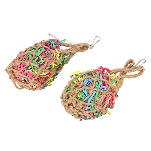 Hängendes Vogelschredder-Spielzeug, Bunt, Vogel, Papageien, Schredder-Spielzeug, Zuverlässig, 2 Stück, Hält Gesund für Haustiervögel Hängendes Vogelschredder-Spielzeug, Bunt, Vogel, Papageien, Schredder-Spielzeug, Zuverlässig, 2 Stück, Hält Gesund für Haustiervögel von Shanrya